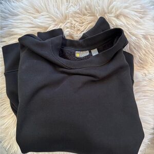 Zella Black Fleece lined Sweatshirt with pockets